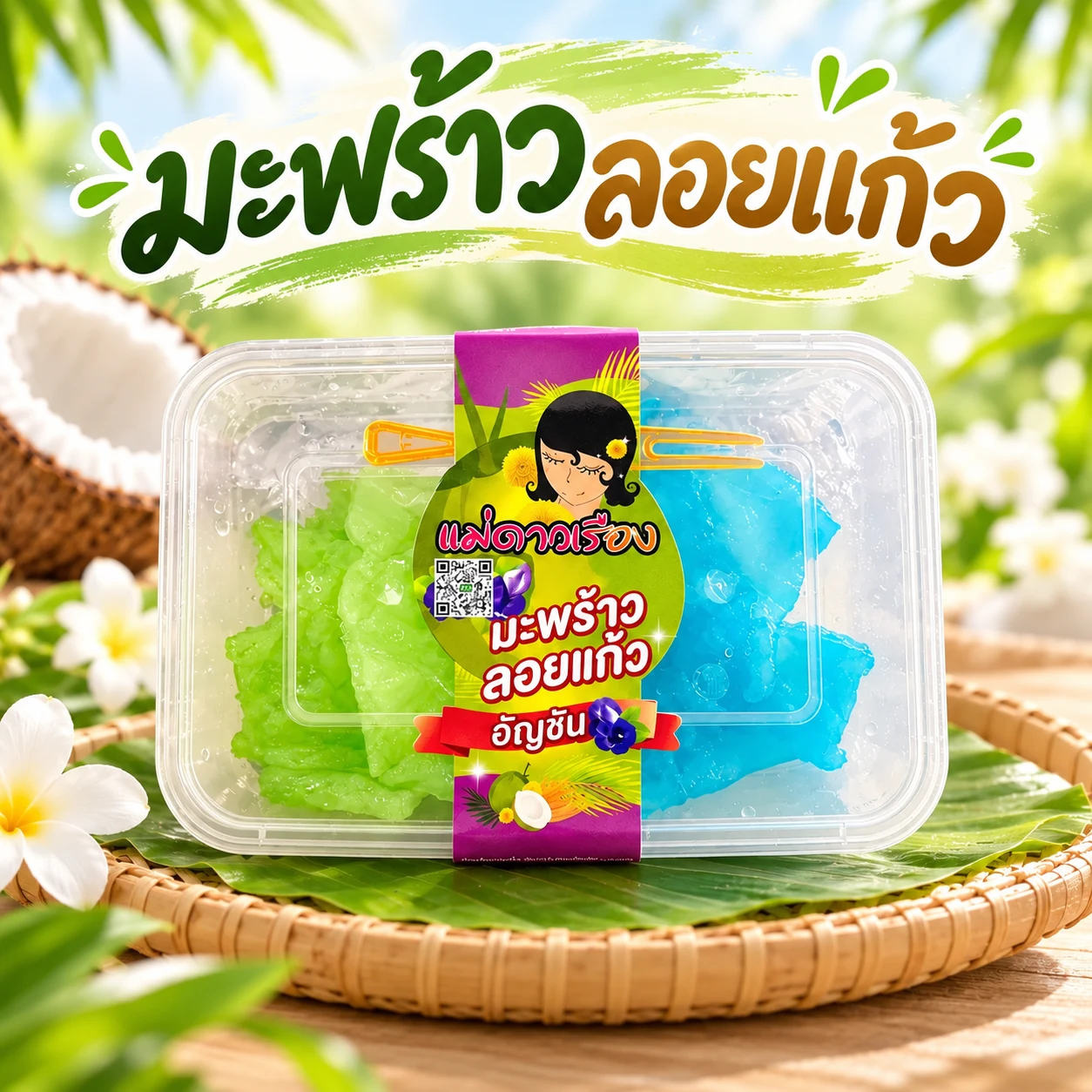 มะพร้าวลอยแก้ว