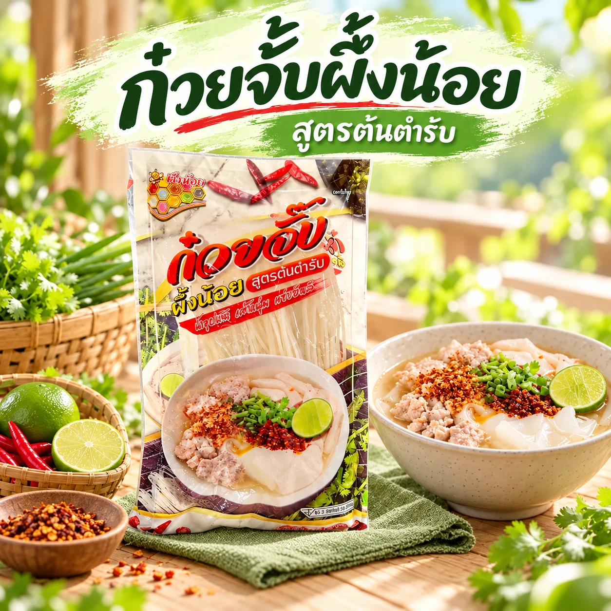 ก๋วยจั๊บผึ้งน้อย สูตรต้นตำรับ